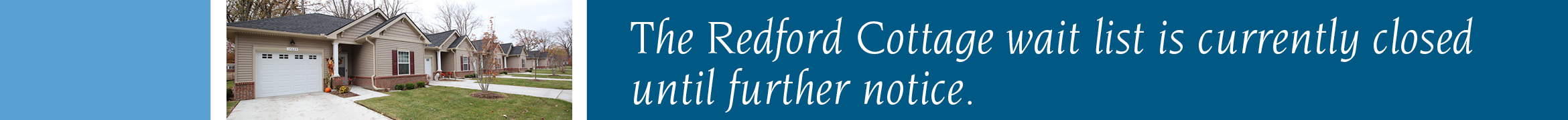 Cottages at Redford Banner Ad