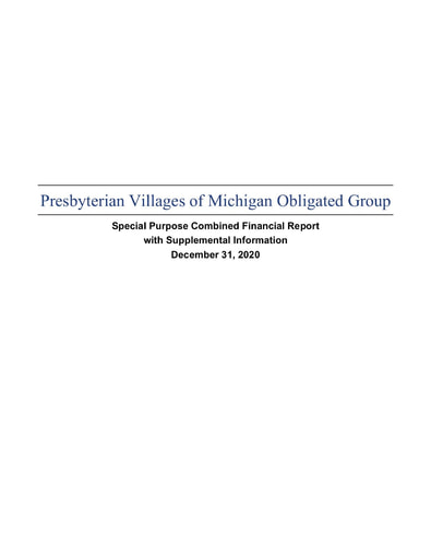 PVM Obligated Group Financial Report 2020